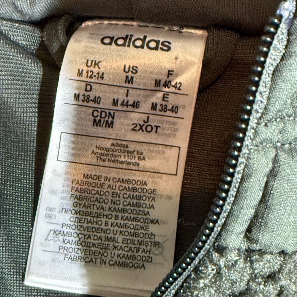 Adidas Women's Brilliant Basics Dark Green Sherpa Zip Up Hoodie - Picture 6 of 6